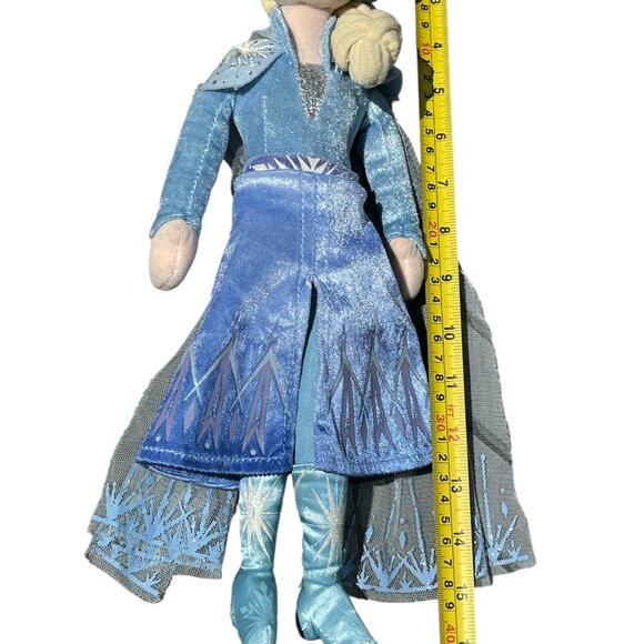 DISNEY TY SPARKLE Plush 16" Princess Elsa Doll Frozen 2 Blue Dress Cape Boots - Picture 4 of 6